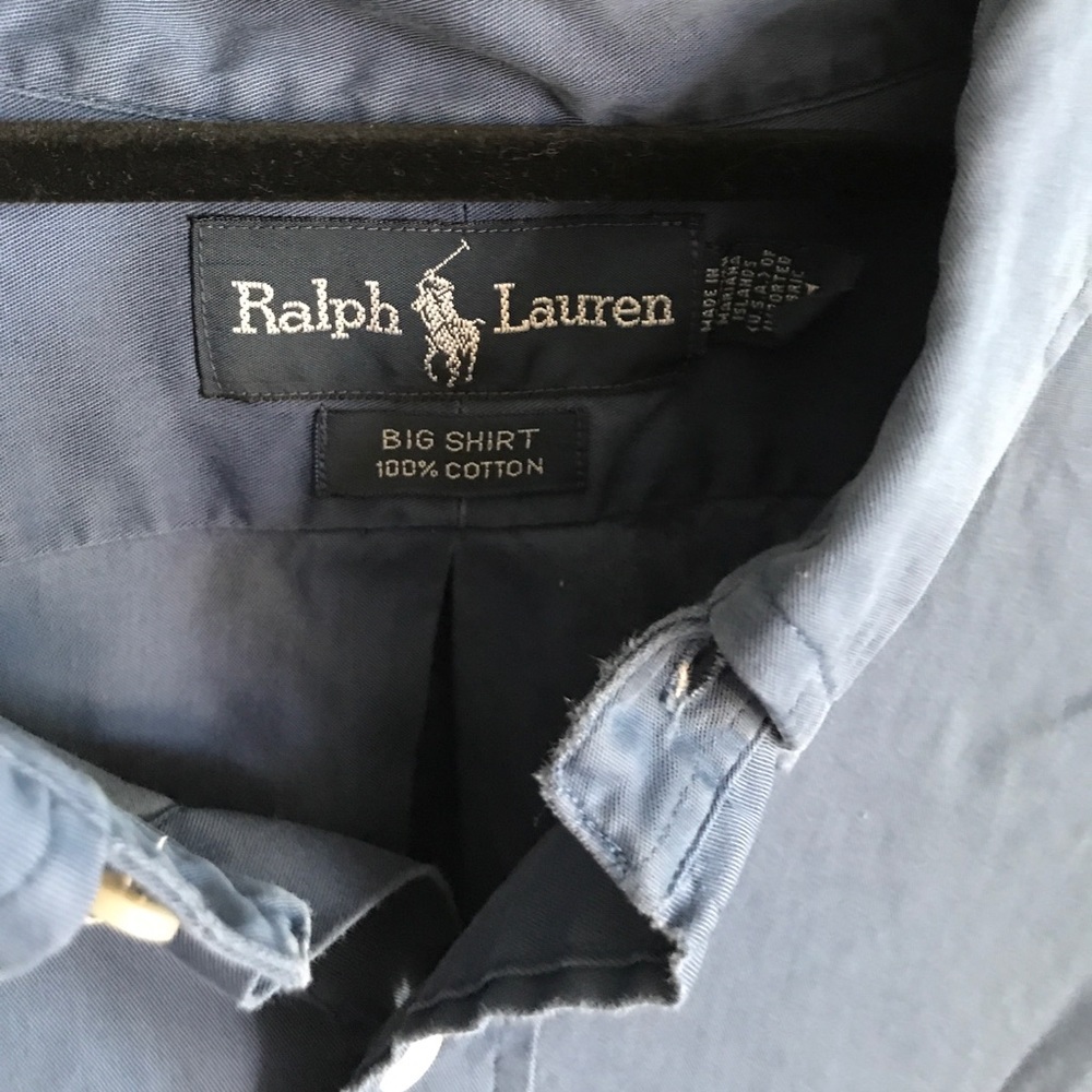 Blue Button Down Ralph Lauren - Large - image 2